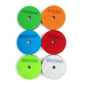 Tampons de polissage humide en éponge diamantée de 3 po (10 mm) pour la <span class=keywords><strong>restauration</strong></span> du marbre, OEM pour la rénovation de pierre, granit, quartz et céramique - Product Image 5