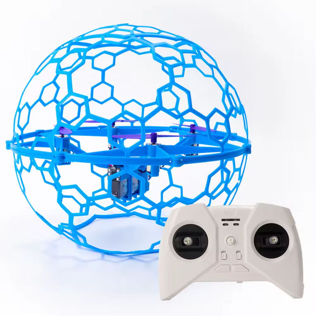Soccer Aerial Drone Kit Educational GT2 MINI with Camera LED Lights Collision-Proof Brushed Motors for Indoor Training Beginner