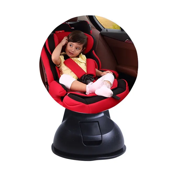 Precio de fábrica coche bebé espejo rotación acrílico succión espejo retrovisor sala frente niños infantil Auto accesorios de seguridad para mujeres