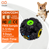 Jouet interactif moderne pour chien Elecpet, distributeur de friandises en silicone durable, balle de puzzle alimentaire, jouet à mâcher doux pour petits chiens et chats