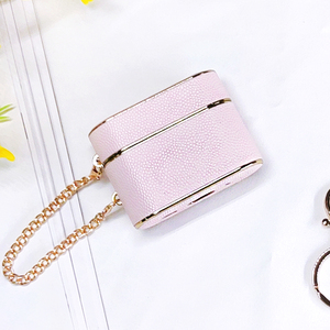 Para <span class=keywords><strong>Airpods</strong></span> 4 Pro 2, funda protectora de lujo para auriculares, cadena de moda, diseño de cubo, tipo de negocios, Funda de cuero PU para auriculares - Product Image 1