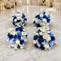 Boule de fleurs artificielles multicolores pour centre de table de mariage, fête d'anniversaire, événement extérieur, décoration de table