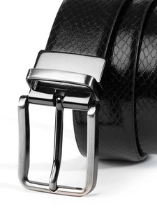 Cinturón de Cuero para Hombre a la Moda con Hebilla de Aleación Resistente, Suave, Cómodo y Ajustable para Uso Diario con Jeans - Product Image 2