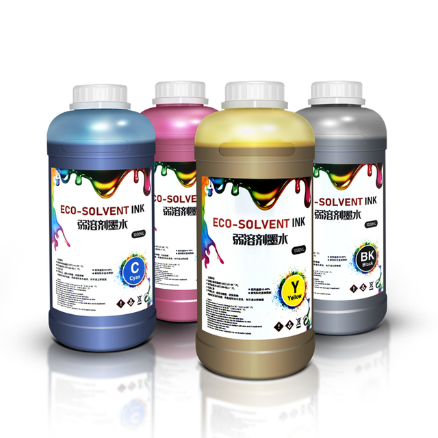 1000ml Low Smell Outdoor Eco Solvent White Ink for for DX5/DX7 XP600 Printers Digital Printing Made in Guangdong