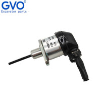 Válvula electromagnética de corte de combustible diésel GVO, adecuada para usar con los motores de excavadora Kubota 1A021-60016 y 1A021-60017.