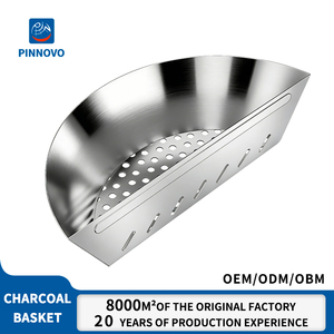 Support à charbon de bois durable Pinniu avec panier à charbon pour grills à bouilloire - Contrôle uniforme de la chaleur et cuisson indirecte - Product Image 1