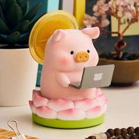 Nouvelle Collection 2026 : Boîte Mystère Lulu Piggy Office Series Thème Animaux – 8 Figurines de Cochon en PVC 100% Originales, Jouet de Collection Échelle 1/12 pour Enfants
