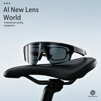 Gafas Inteligentes con IA, Lentes Polarizadas con Marco Negro, Cámara de 13MP, Triple Micrófono, Video 1200P, 130 Idiomas, Ideales para Ciclismo, Superventas