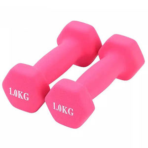 Mancuernas de goma con forma hexagonal de alta calidad, equipo de gimnasio, mancuernas de vinilo de PVC para mujeres para entrenamiento de fuerza - Product Image 2