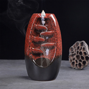 Kreatif Dupa Dua Sisi, Pembakar 2 Sisi Aroma Asap Bakhoor Oud Burner Pemegang Kerucut Ganda Arus Balik Keramik Pembakar Dupa/ - Product Image 2