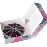 Gâteau au chocolat mousse surgelé de haute qualité, saveur de fruits sucrés, durée de conservation de 12 mois, certifié HACCP ISO HALAL, emballage en boîte de boulangerie