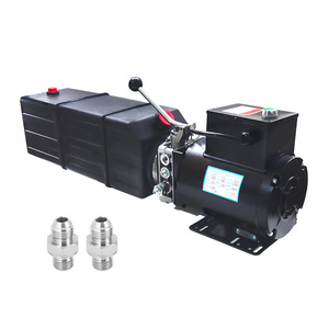 Unité hydraulique 110V 220V 3HP à simple effet pour station de pompage de lève-voiture à ciseaux avec raccords en acier inoxydable - Product Image 1