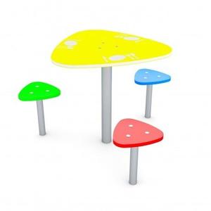 Tavoli da Gioco per Bambini con Sedute a Forma di Arredo Urbano per Parchi - Product Image 1