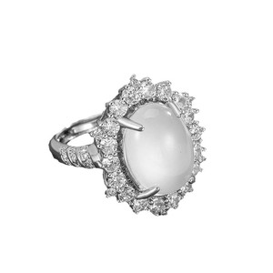 Élégant <span class=keywords><strong>Noble</strong></span> Ivoire Pierre Anneau À La Mode Micro Pavé <span class=keywords><strong>Opale</strong></span> Zircon Grand Pigeon Oeuf De Fiançailles De Mariage Cuivre Bijoux Anneaux À La Mode - Product Image 5