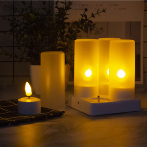 Dẫn đèn nến Flameless dẫn ấm trắng nến Flameless điều khiển từ xa giáng sinh trang trí đám cưới đèn - Product Image 1