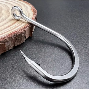 Hameçons <span class=keywords><strong>de</strong></span> pêche LOVITA 10827 pour appâts vivants, hameçons circulaires, acier inoxydable robuste, tranchants, pour la pêche en eau salée et en rivière, pour la pêche à la <span class=keywords><strong>carpe</strong></span>, taille 1/0-12/0 - Product Image 1