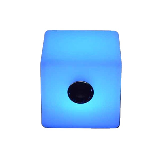 Remote Control Disco Led Light up Cube Speaker