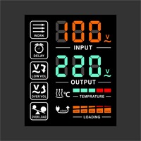 Régulateur de tension automatique SVC monophasé CA 20 kVA à moteur servo à retour automatique, avec affichage numérique en cuivre, haute efficacité pour