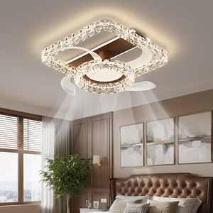 Lámpara de Techo con Ventilador de Estilo Italiano Minimalista, Moderna, Sencilla, de Lujo, de Alta Gama, para Sala de Estar, Lámpara de Techo con Ventilador para Dormitorio - Product Image 2