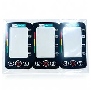 Autocollant de membrane de commande pour moniteur de tension artérielle OEM personnalisé, avec affichage de la date, du système, du diamètre et de la fenêtre d'affichage, en PC/PET adhésif - Product Image 6