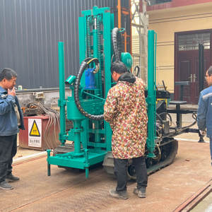 Foreuse hydraulique sur chenilles avec pompe à boue intégrée, conçue <span class=keywords><strong>pour</strong></span> les <span class=keywords><strong>puits</strong></span> d'eau et les foreuses d'exploration - Product Image 3