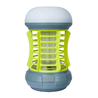 Lanterne de camping 3-en-1 DREAMS'LIGHT avec tue-moustiques UV et torche, indice de protection IP44, batterie 18650/3AA, certifiée CE et RoHS