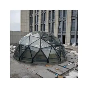 Struktur kubah baja galvanis Prefab desain atap kubah bangunan logam