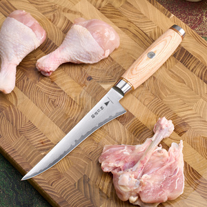 Coltello da Disosso GoldCut 6'' Fatto a Mano, Coltello da Cucina Giapponese per Tagliare la Carne, Coltello Affilato per Pesce con Manico in Legno Pakka per Chef - Product Image 2