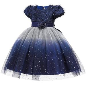 Ventes en gros de robes de princesse étoilées pour enfants, robes de soirée à paillettes, robes de fantaisie pour filles - Product Image 4