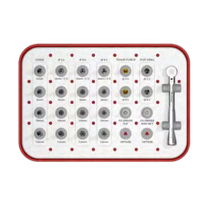 Kit Guida Dentium al Miglior Prezzo, Attrezzatura Originale Genuina, Set di Strumenti per Chirurgia Implantare Dentale in Acciaio e Resina, Manuale e Elettrico - Product Image 1