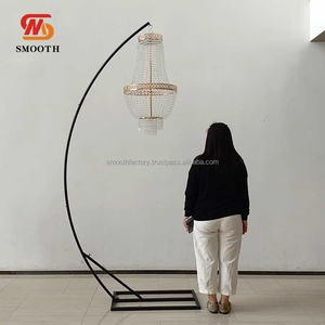 SMOOTH Wholesale Cheap Price <b>Wedding</b> Chandelier Stand Metal 200-300cm Customized Size White Gold/Customized <b>Wedding</b> <b>Decoration</b> - Product Image 6