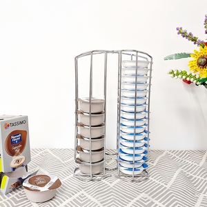 Support pour capsules de cocktails <span class=keywords><strong>Bartesian</strong></span>, support de rangement en fil métallique 2 pièces - Compatible Tassimo pour bar à domicile et cuisine, design minimaliste - Product Image 3