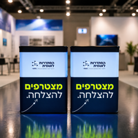 Tables promotionnelles portables pliables avec cadre en aluminium et comptoirs lumineux à LED pour événements publicitaires, salons professionnels et expositions