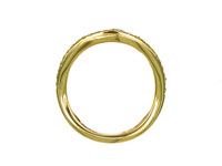 Bague de mariage éternelle classique et élégante en or 18 carats avec diamant naturel, design dentelle, bijoux fins pour femme, tenue de soirée