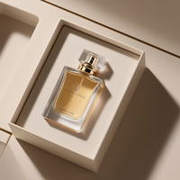 Flacon de parfum vide en verre rectangulaire personnalisé, rechargeable, écologique, 30 ml, 50 ml, avec vaporisateur, emballage personnalisé, vente en gros