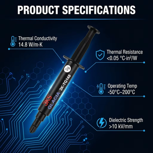 Pâte thermique en silicone gris à haute conductivité thermique, composé de dissipation de chaleur, refroidissement, <span class=keywords><strong>seringue</strong></span> de 1g, 5g, 10g, 30g avec LED - Product Image 6