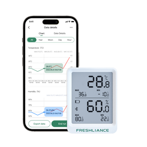 Real-Time Voor Bluetooth Data Logger Met Temperatuur Sensor Aanpasbare Oem/Odm Vriezer Voor Koude Keten Management - Product Image 1