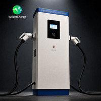 EV DC Schnell-Ladestation 300kW CCS2 GBT NACS GPRS 4G 7 Zoll LCD-Bildschirm OCPP Breiter Spannungsbereich für Einkaufszentren WrightCharge