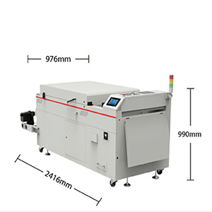 Senchro Automatic Large Format 63cm New Powder <strong>Shaking</strong> Machine Aluminum Stainless Steel Dual Fans <strong>Conveyor</strong> Belt DTF Printers - Product Image 3