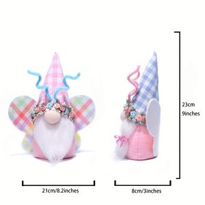 Nuevos Muñecos de Peluche de Gnomos Mariposa, Adornos de Duendes sin Rostro de Primavera, Decoración para el Hogar de Pascua y Navidad al por Mayor - Product Image 4