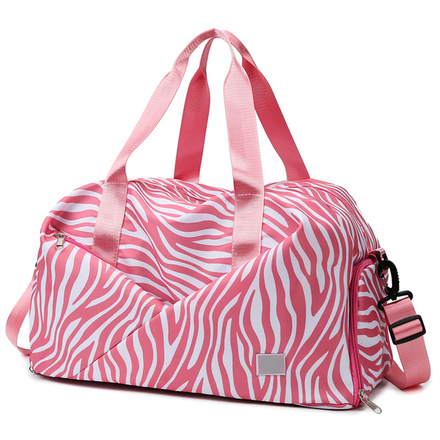Sports Retro Stripe Suitcase Travel Bag Lightweight Business Travel Portable Luggage Bag Sports Backpack