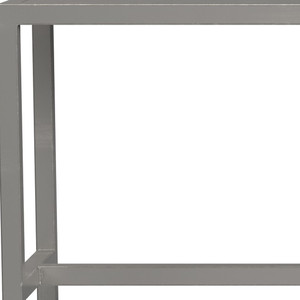 Panca in ferro argento HMS 44 per mobili soggiorno - Product Image 6