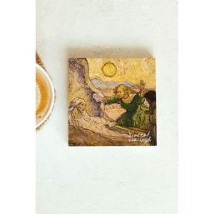 Vincent Van Gogh Series Single Stone Coaster Set 141 Square Design for <b>Business</b> Cup Mat <b>Gift</b> or <b>Promotion</b> - Product Image 1
