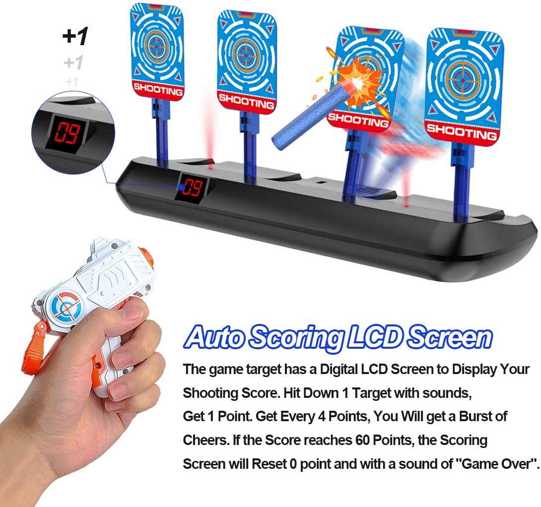 電子ターゲットスコアリング自動リセットシューティングゲーム