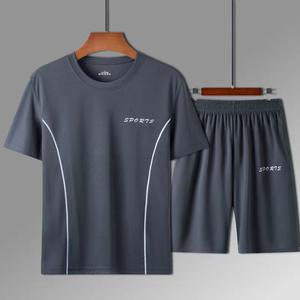 Ensemble de costume de <span class=keywords><strong>basket</strong></span>-ball d'été pour hommes séchage rapide couleur unie T-<span class=keywords><strong>Shirt</strong></span> Shorts Style décontracté Fitness Sportswear grande taille survêtements - Product Image 6