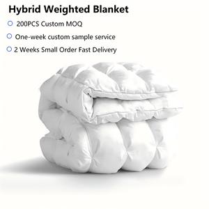 <span class=keywords><strong>Couverture</strong></span> lestée à 9 couches, couches de coton respirantes avec des billes de verre distribuées uniformément, <span class=keywords><strong>couverture</strong></span> de sommeil confortable - Product Image 1