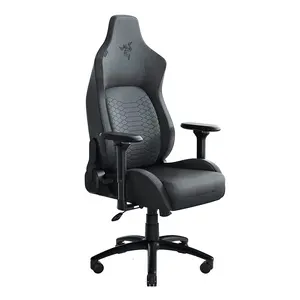 <span class=keywords><strong>Iskur</strong></span>-Silla de tela para juegos para adultos, sillón de tela textil gris oscuro con sistema de soporte Lumbar, peso máximo de 300 libras - Product Image 1