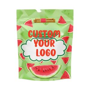 Custom Printed 3.5g Child Resistant Mylar Bags Smell Proof Zipper Doypack Stand up Pouch for Edibles - Product Image 2
