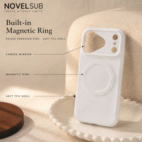 NOVELSUB pour iPhone 17 Series – Coques de téléphone vierges 3D par sublimation, en TPU souple avec film, et housses magnétiques pour chargement sans fil