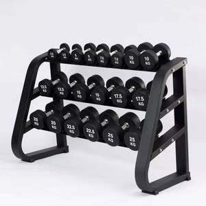 Gang quả tạ cao su-bao phủ có thể điều chỉnh trọng lượng nhẹ chống trượt thiết bị tập thể dục thân thiện với môi tập thể dục phụ kiện cho thương mại - Product Image 3